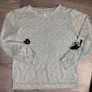 Xhilaration Gold 3/4 sleeve with black ties